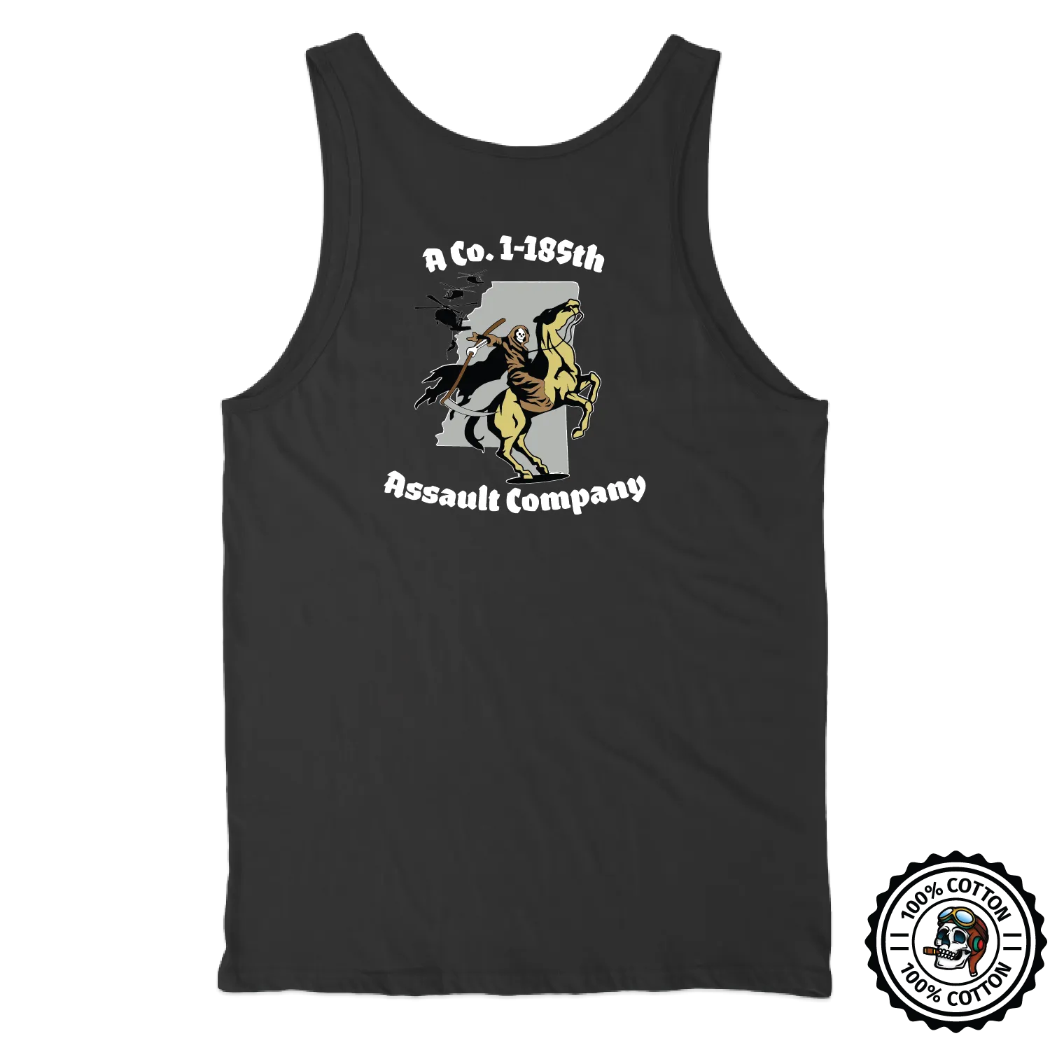 A Co, 1-185 AHB "Pale Horse" Tank Tops
