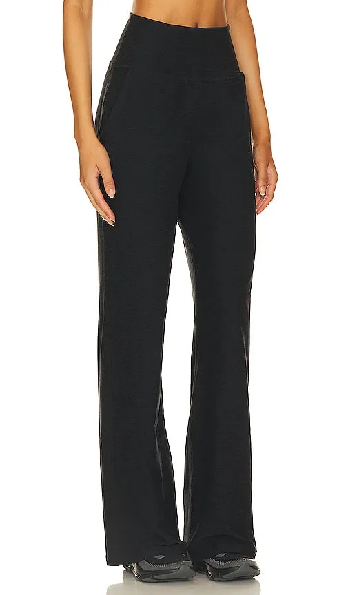 Beyond Yoga Easy Cropped Wide Leg Pant in Charcoal