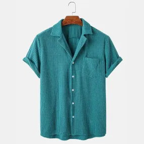 Cordivo Summer Waffle Shirt  Relaxed Fit, Effortless Cool