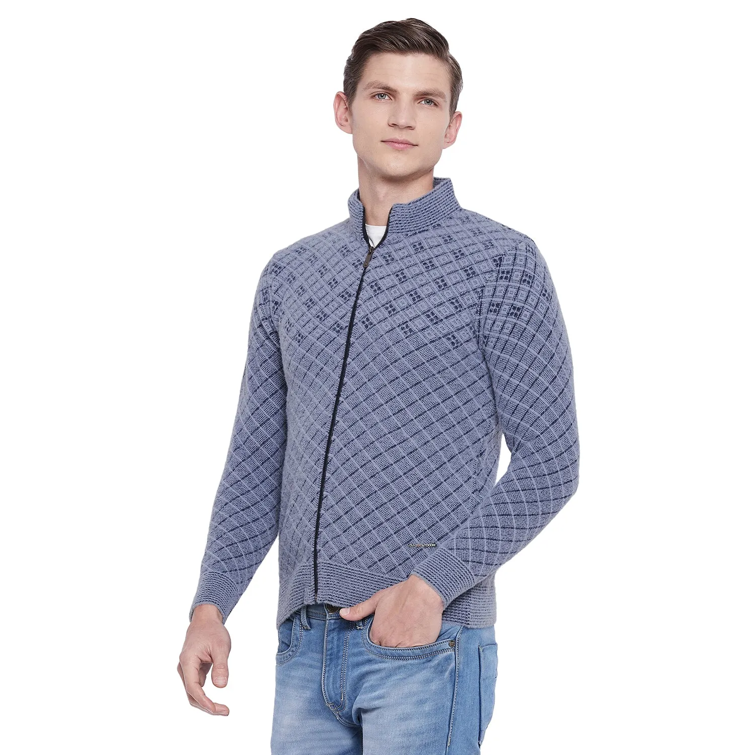 Duke Stardust Men Full Sleeve Zipper Sweater (SDS681)