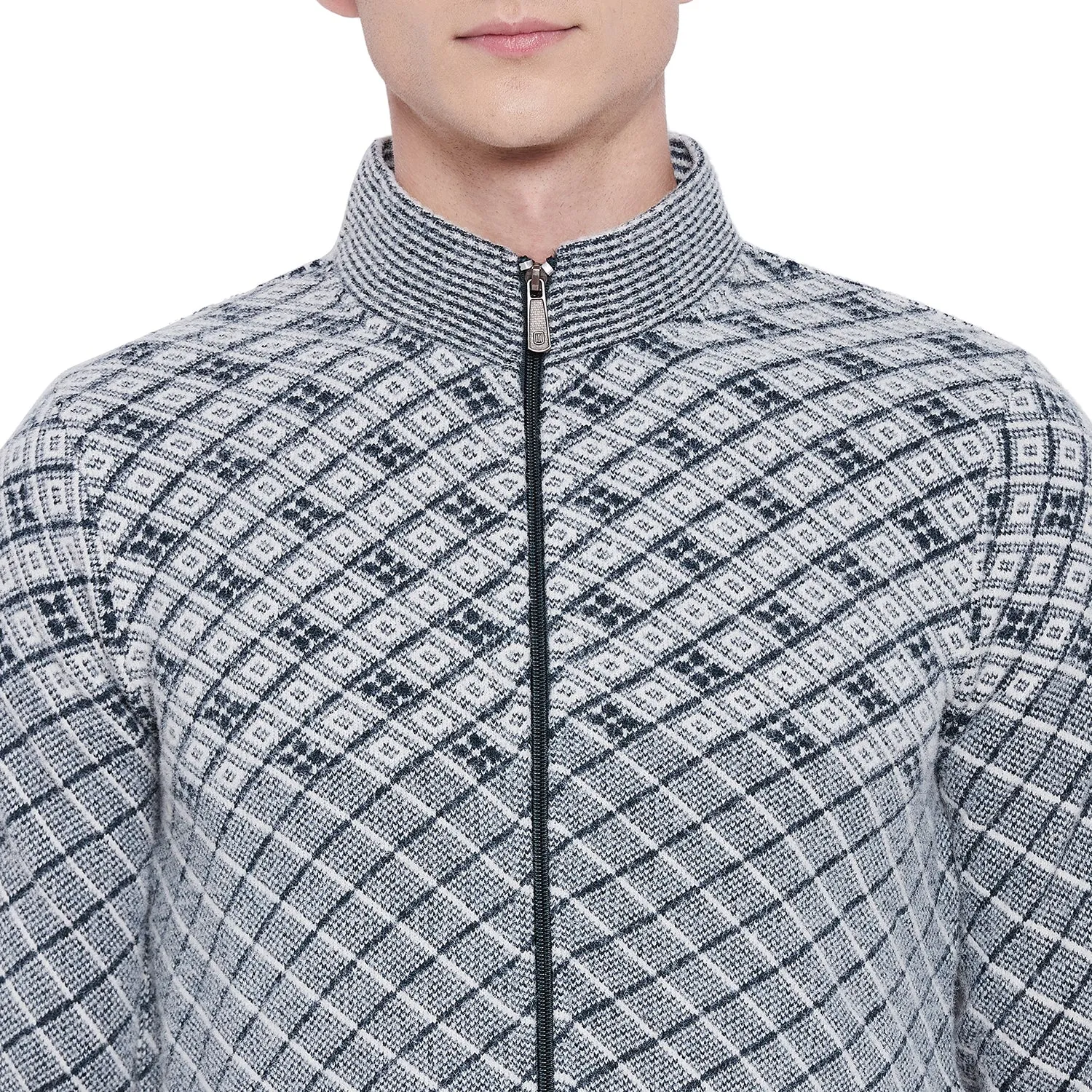 Duke Stardust Men Full Sleeve Zipper Sweater (SDS681)