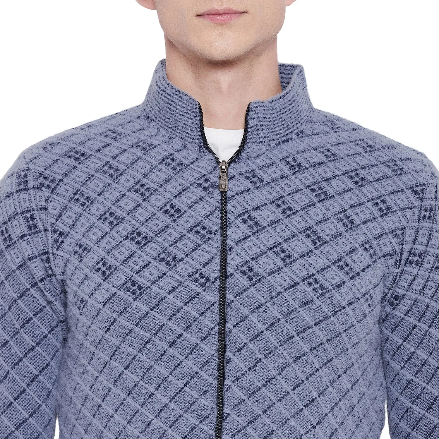 Duke Stardust Men Full Sleeve Zipper Sweater (SDS681)