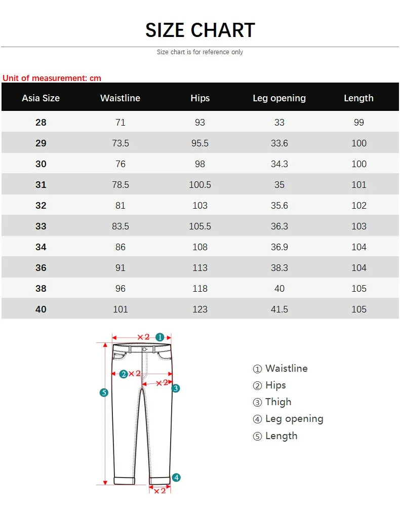 Fashion Solid Color Stretch Straight Denim Jeans
