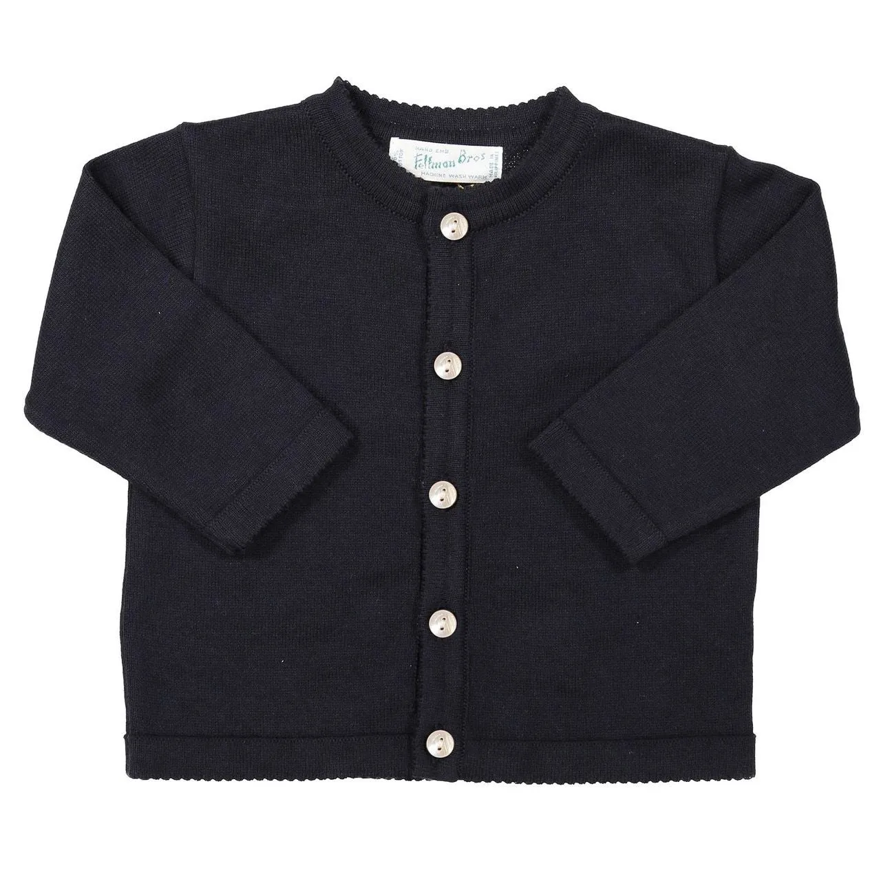 Feltman Brothers Baby / Toddler Unisex Classic Cardigan Sweater - Navy Blue