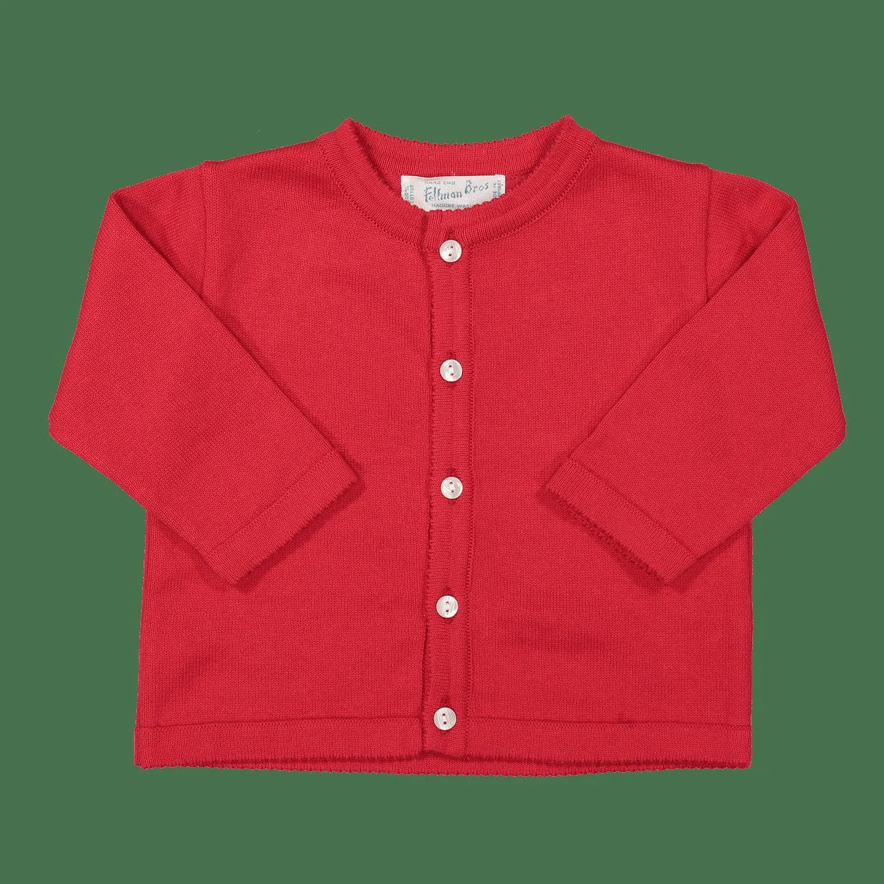 Feltman Brothers Baby / Toddler Unisex Classic Cardigan Sweater - Red