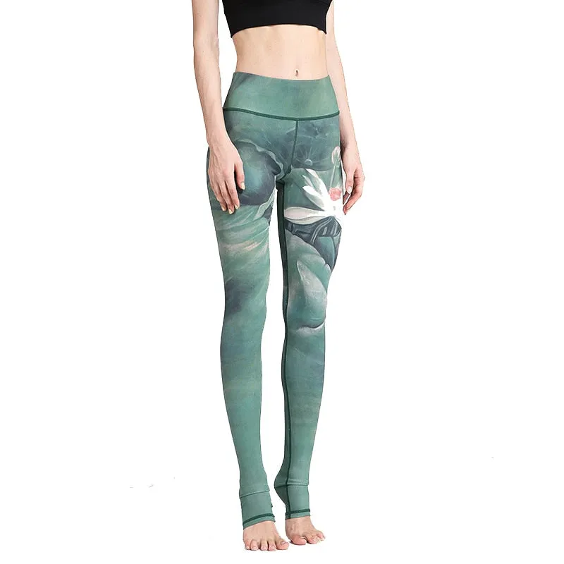 Floral Print Yoga Pants