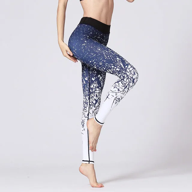 Floral Print Yoga Pants