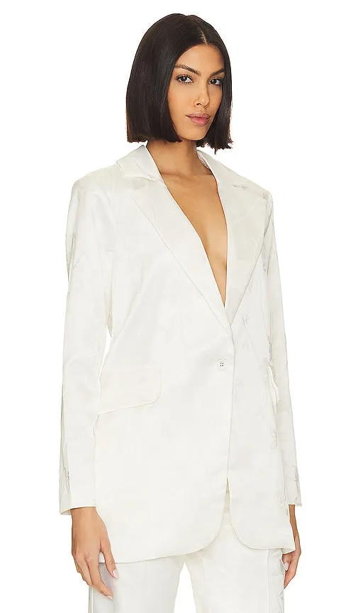 For Love & Lemons Ruth Blazer Jacket in White