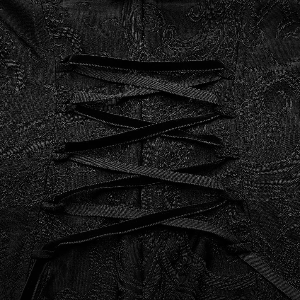 Gothic jacquard knit dress