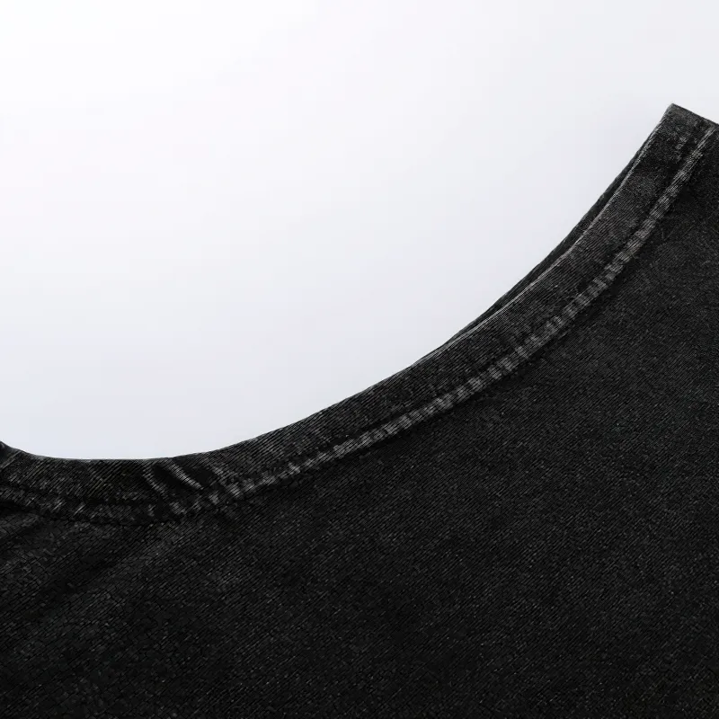 Grunge Loose Graphic Tank Tops / Casual Cotton Sleeveless Tops / Oversized Clothing