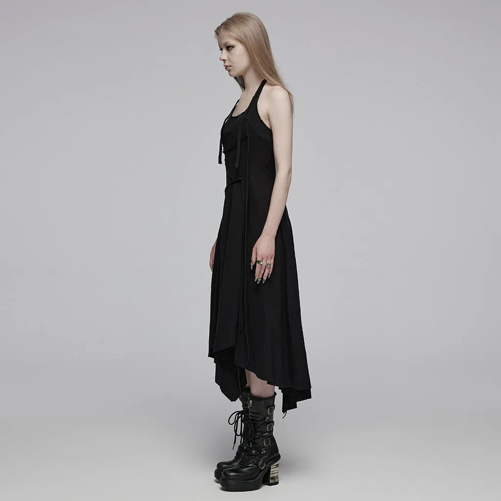Irregular patchwork slip long dress OPQ-185LQF