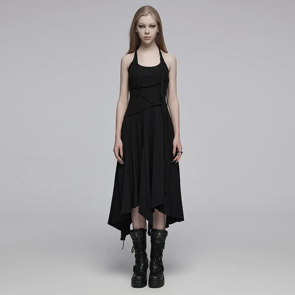 Irregular patchwork slip long dress OPQ-185LQF