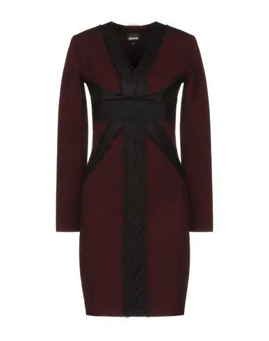 Just Cavalli Women Short dress Maroon S INT