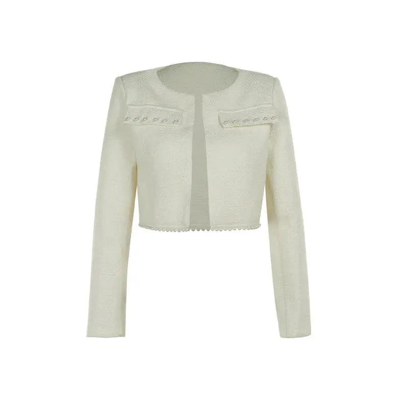 Mini Strapless Bodycon   Crop Blazer Matching Set Outfit - Professional