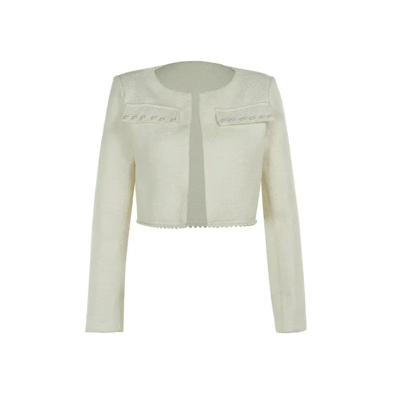 Mini Strapless Bodycon   Crop Blazer Matching Set Outfit - Professional