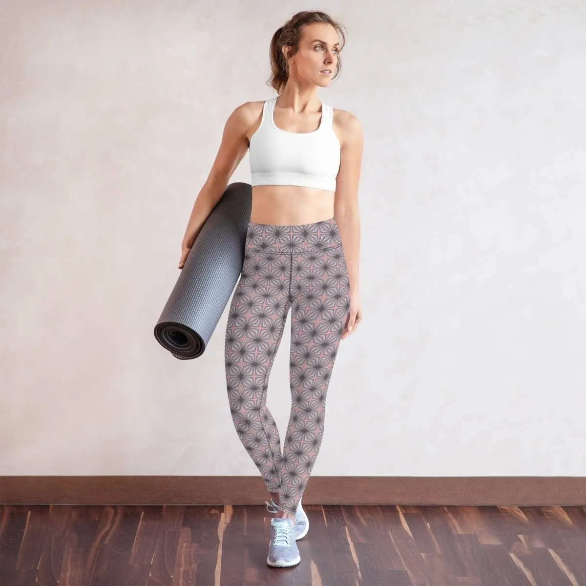 Pink Pottery Women's High-Waisted Yoga Pants