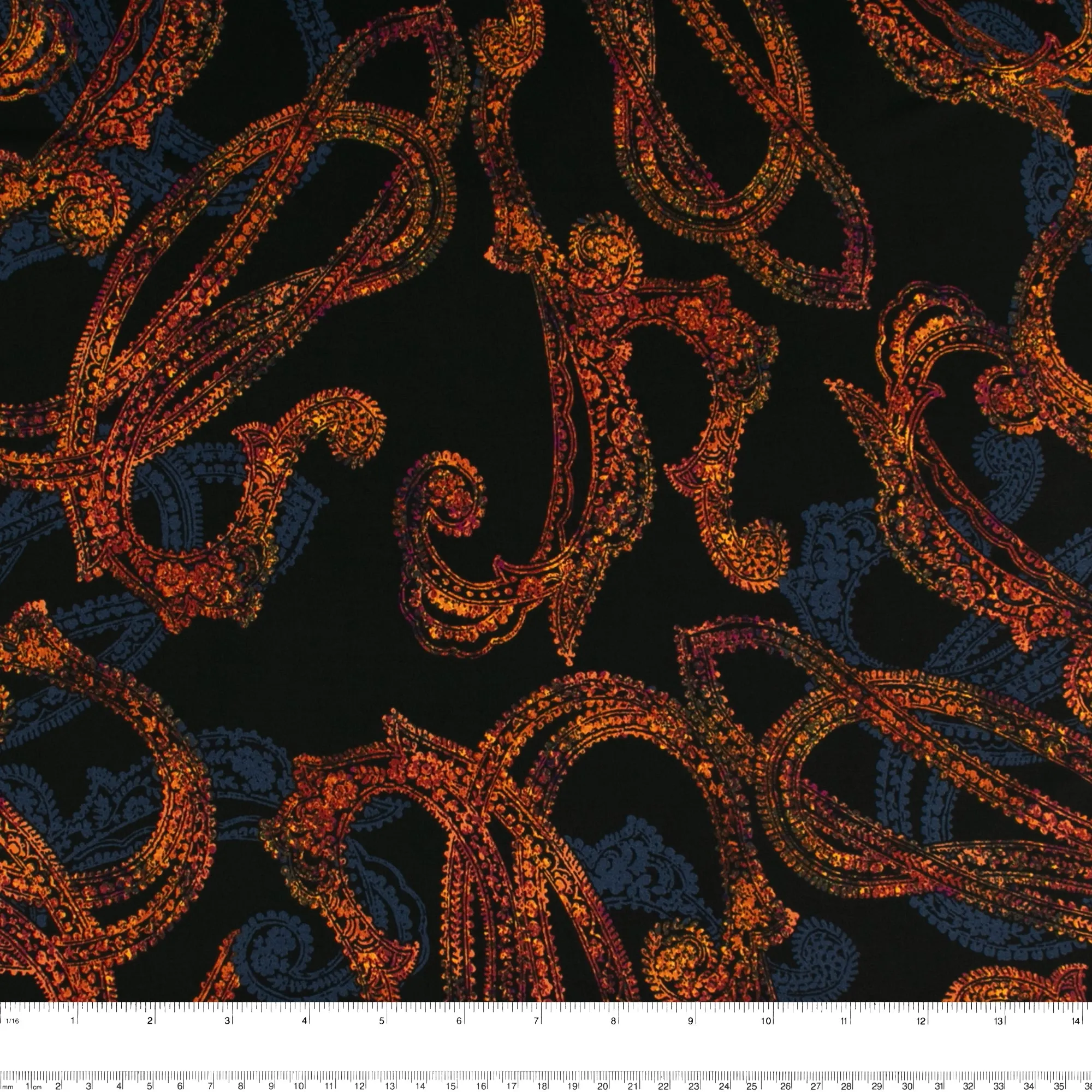 Printed Stretch Soft Knit - NAOMI - Traditionnal - Black
