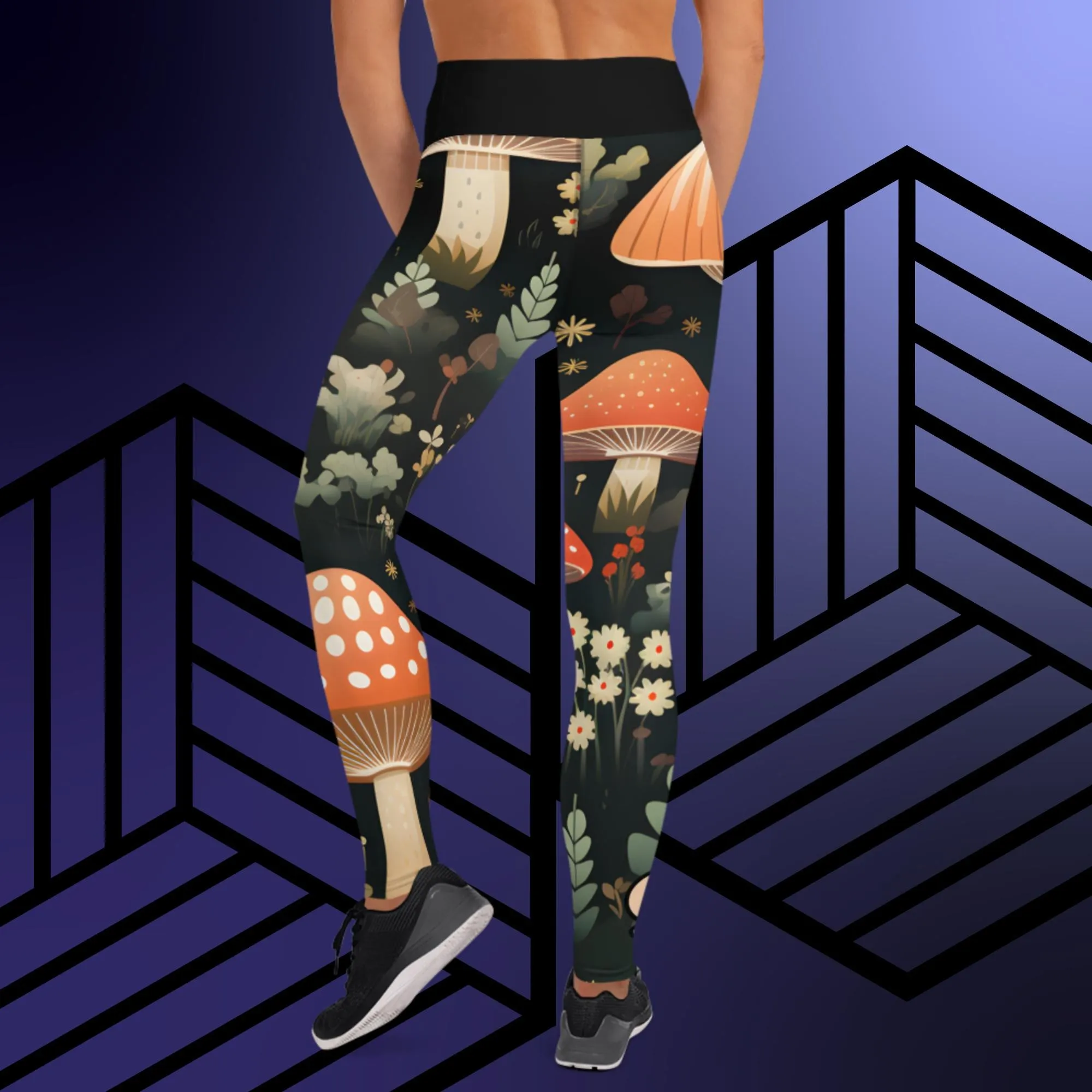 Quantum Caps Yoga Leggings With Inside Pocket