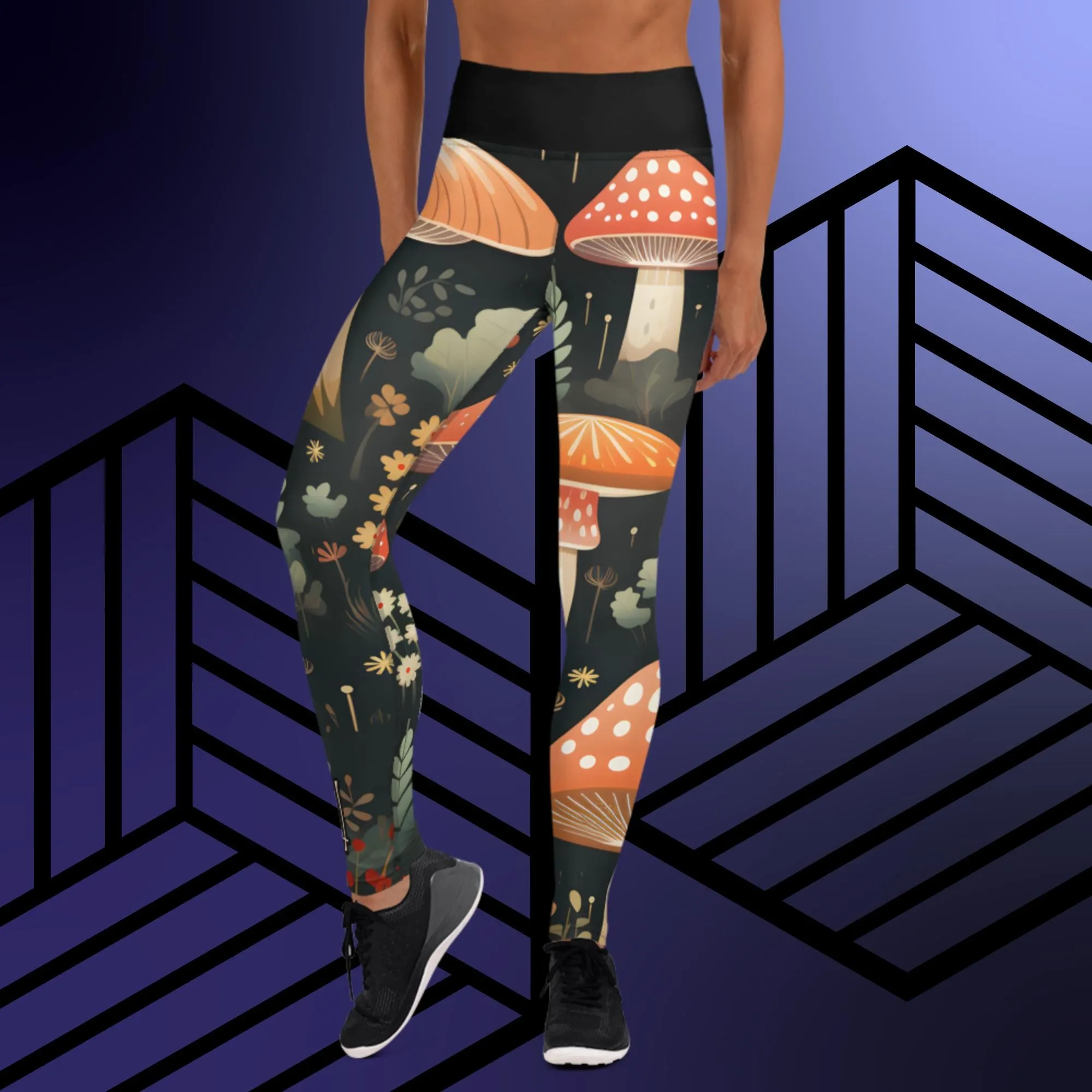 Quantum Caps Yoga Leggings With Inside Pocket