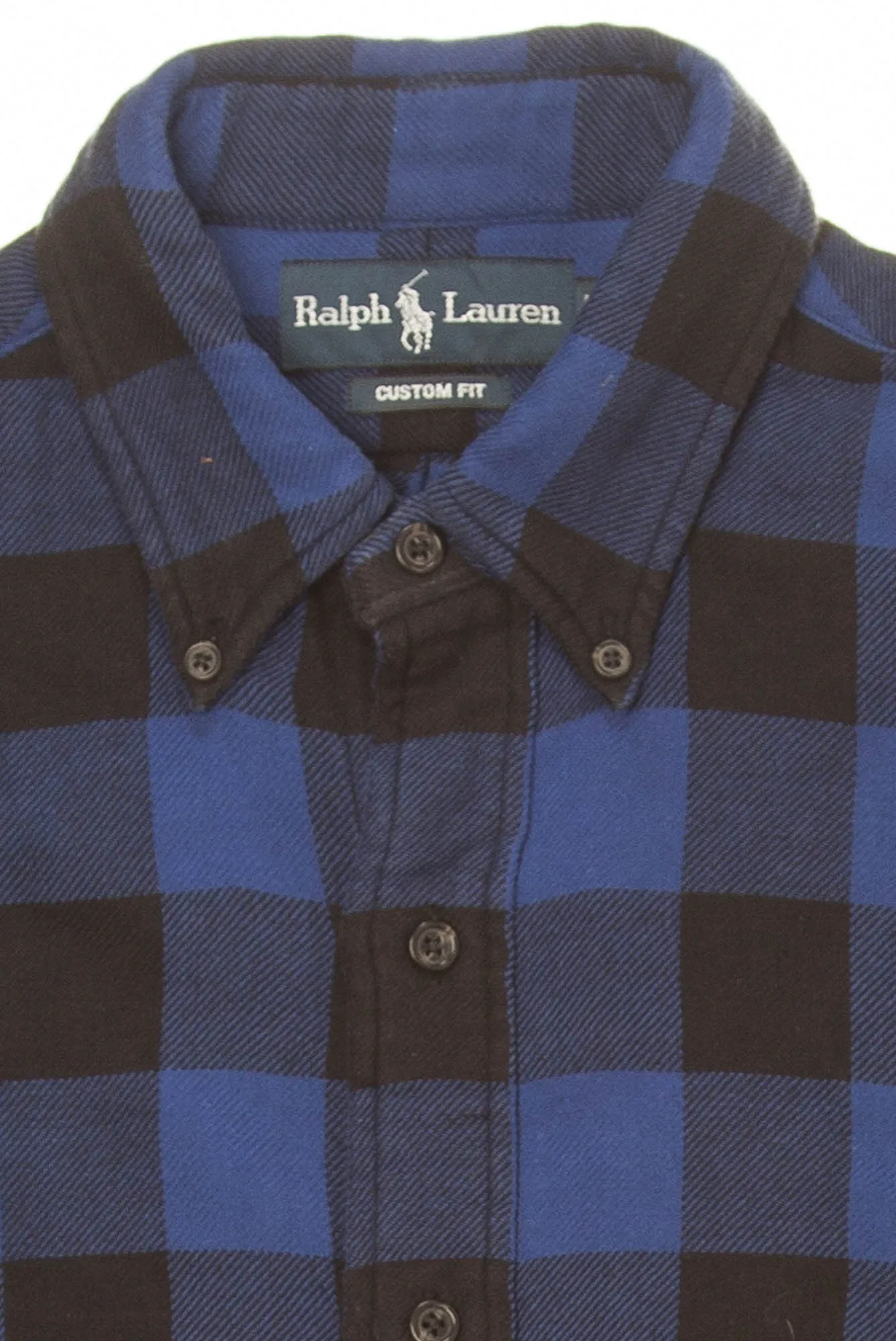 Ralph Lauren - Blue Plaid Long Sleeve Button Down - S