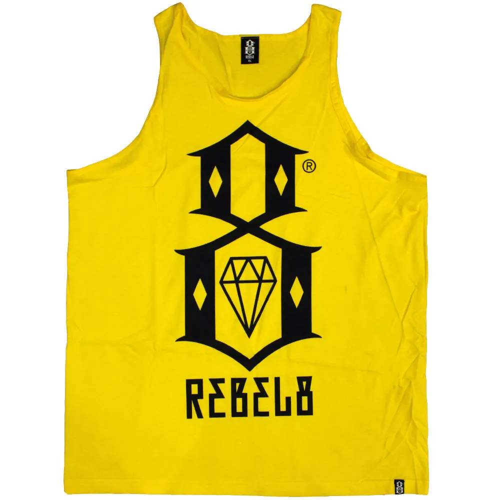 Rebel8 Logo Tank Top Yellow