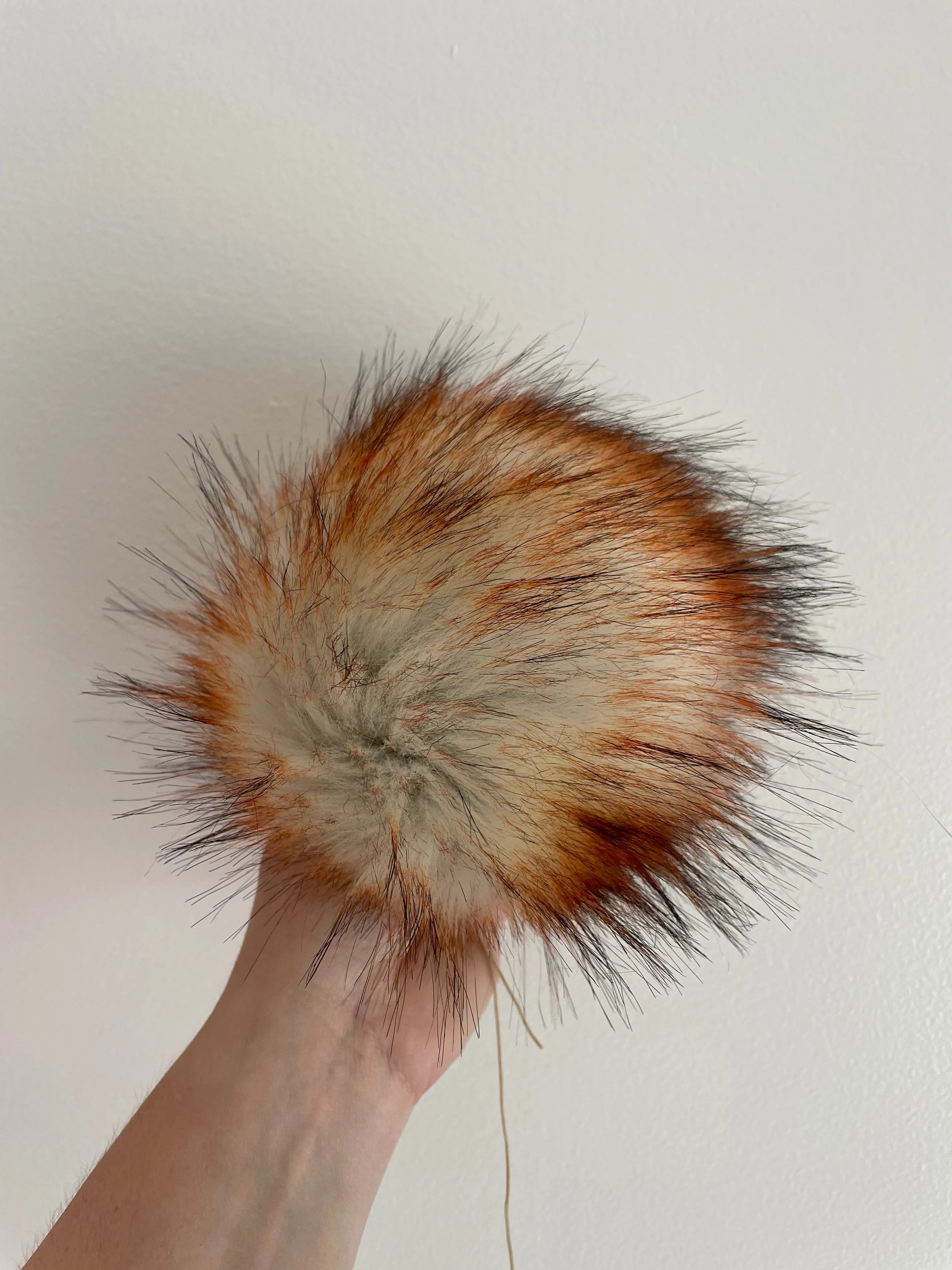 Red Panda Faux Fur Pom Pom