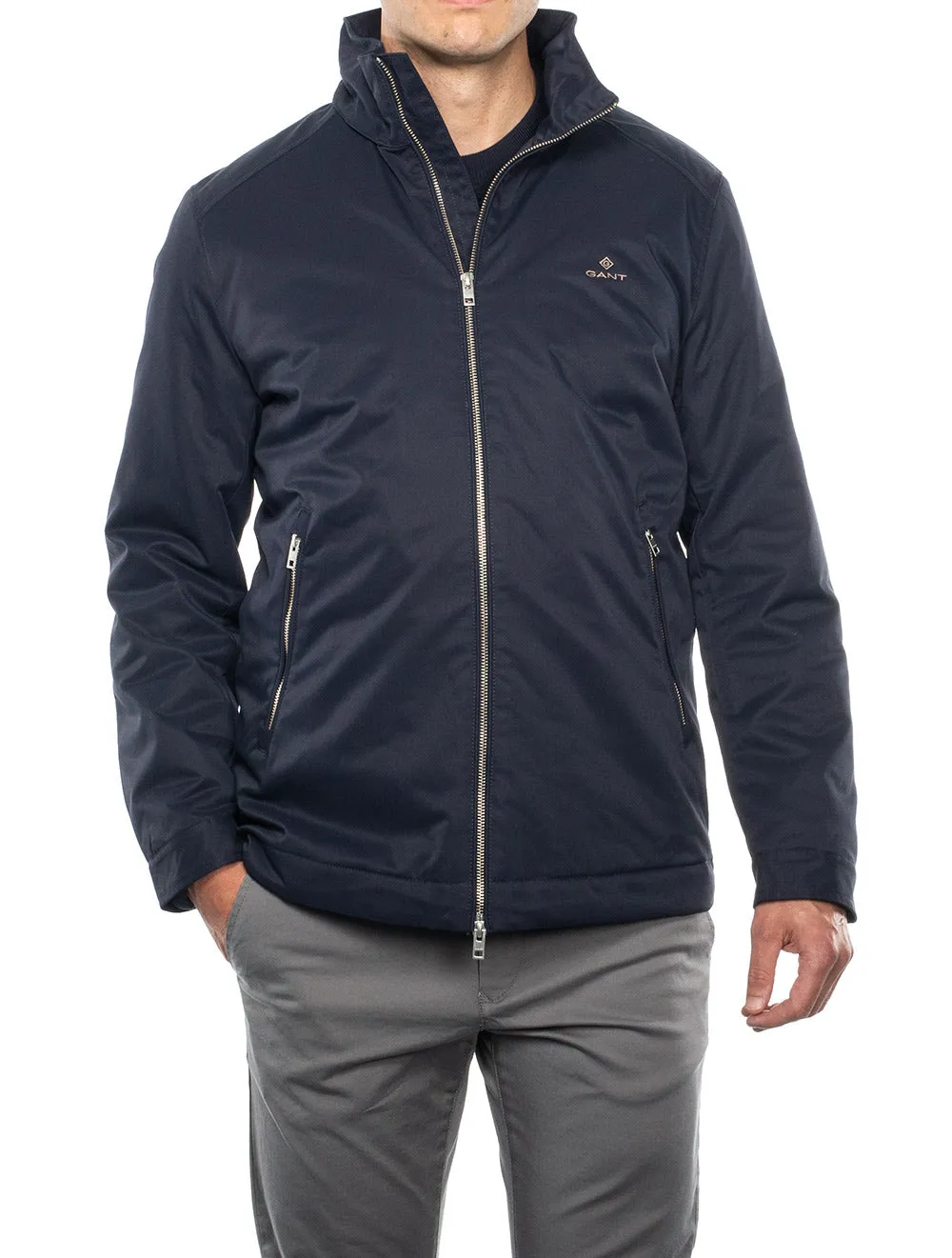The Mid-Length Jacket Evening Blue