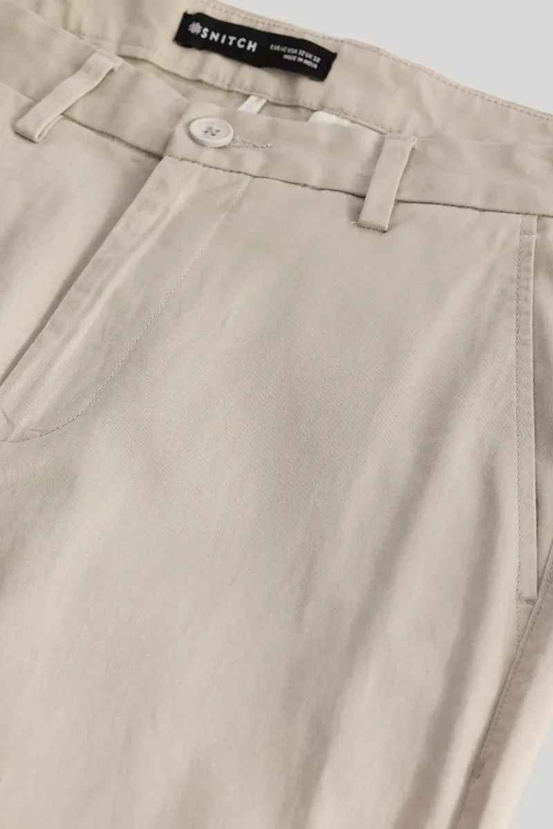 Urban Stride Cream Slim FIt Chino