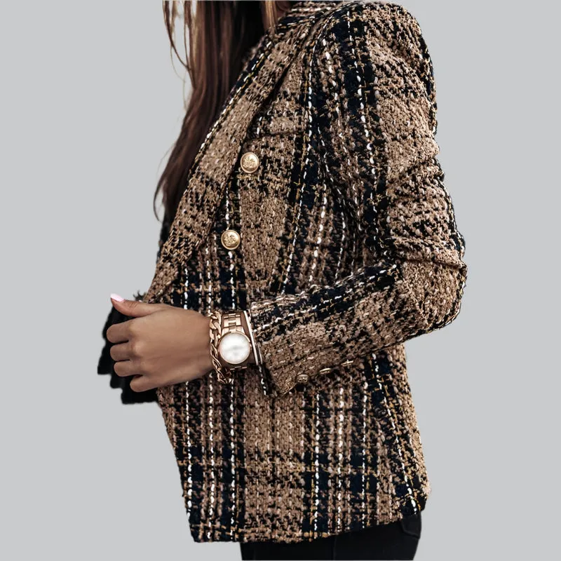 Vera | Classy Checkered Blazer for Women