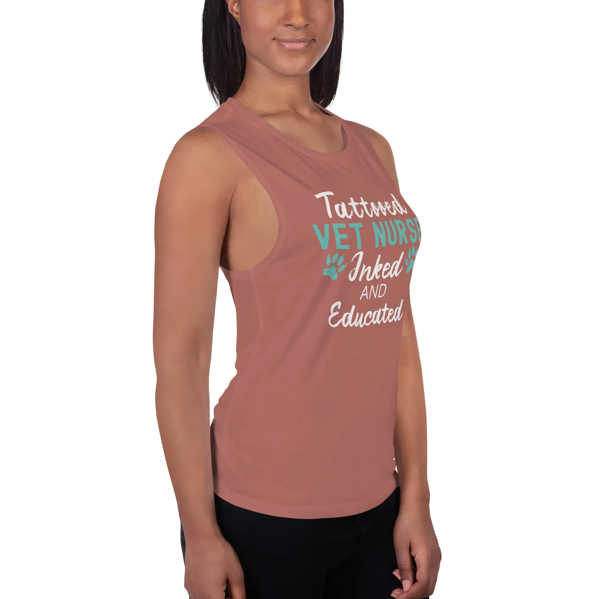 Vet Nurse- Inked and Educated Women's Tank Top