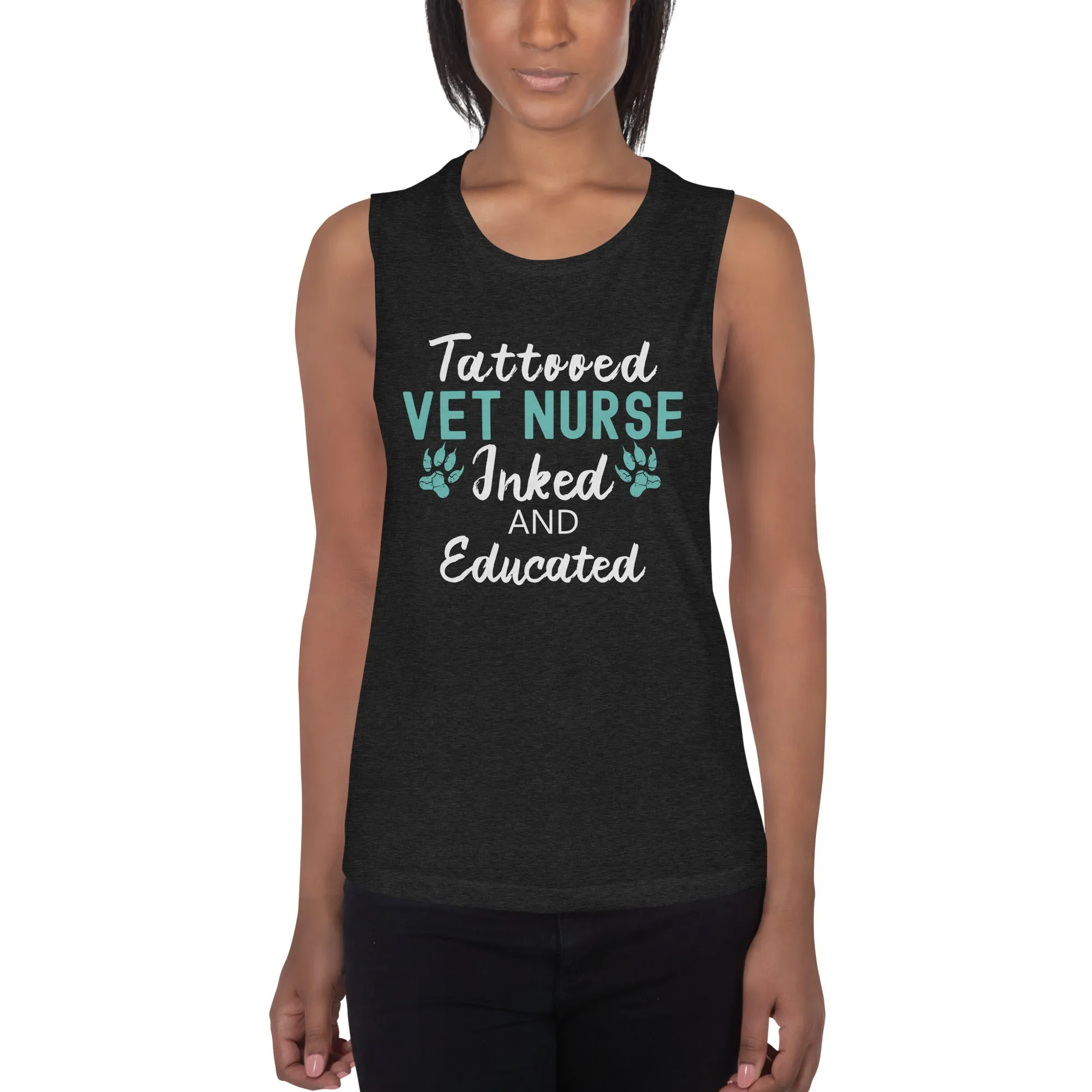 Vet Nurse- Inked and Educated Women's Tank Top