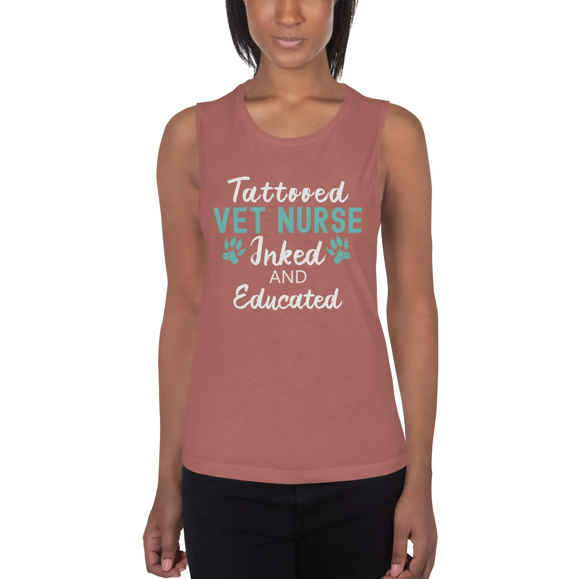 Vet Nurse- Inked and Educated Women's Tank Top