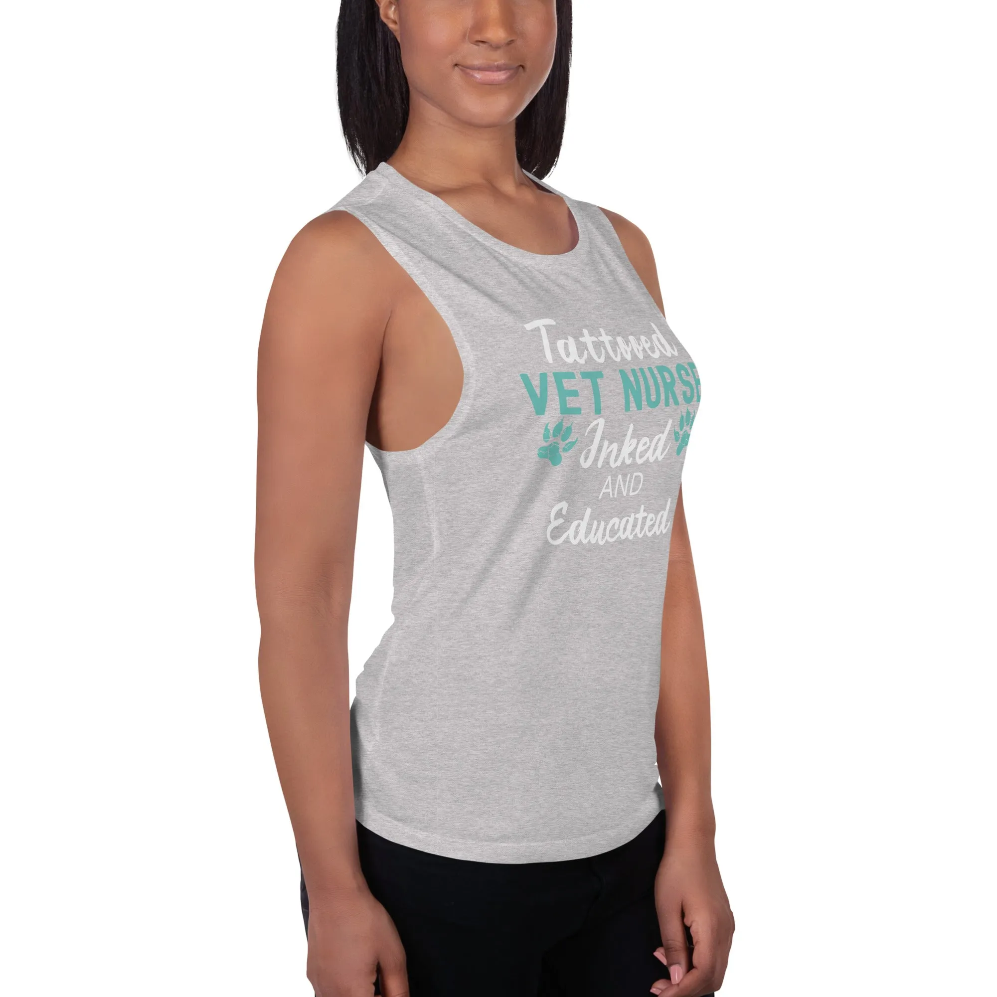 Vet Nurse- Inked and Educated Women's Tank Top