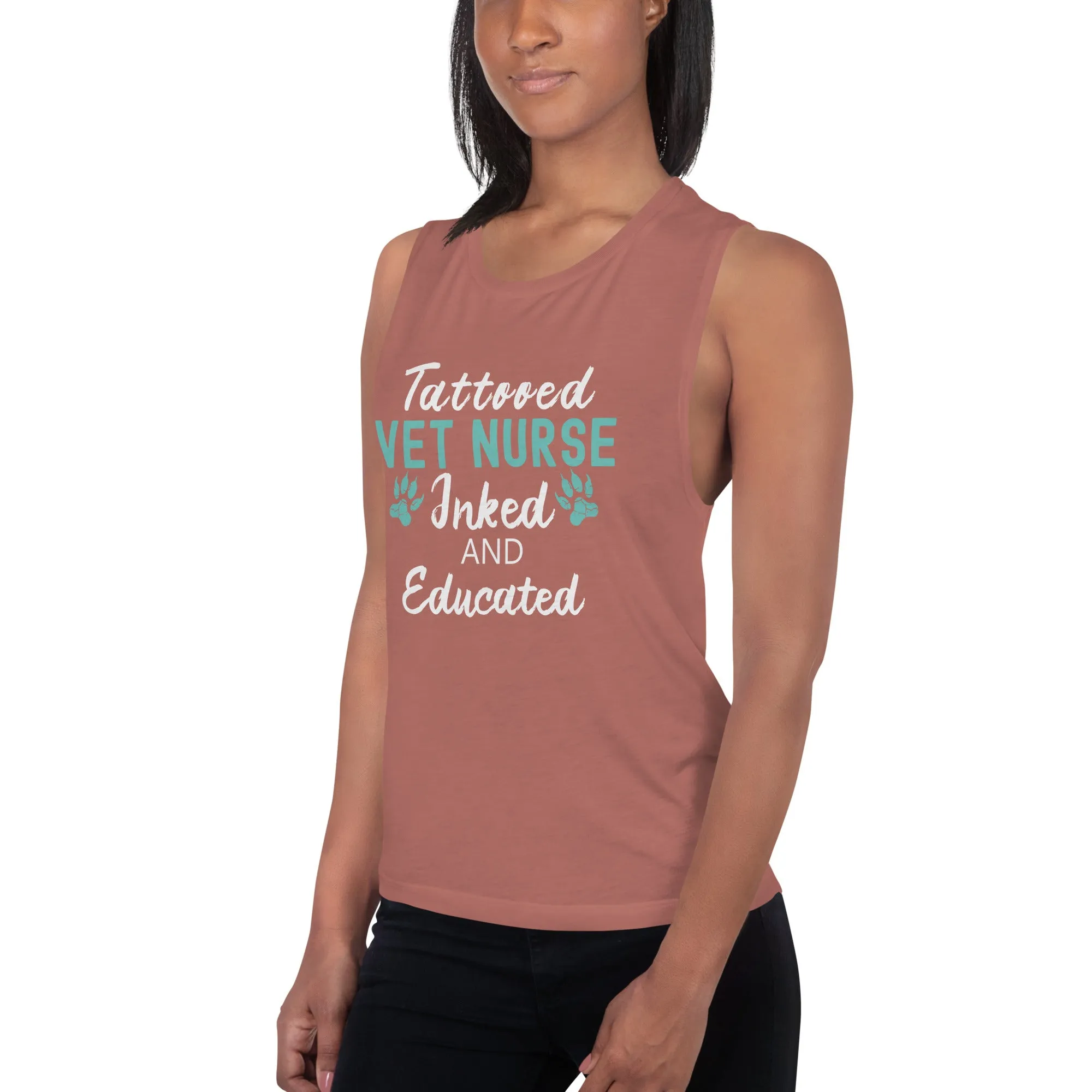Vet Nurse- Inked and Educated Women's Tank Top