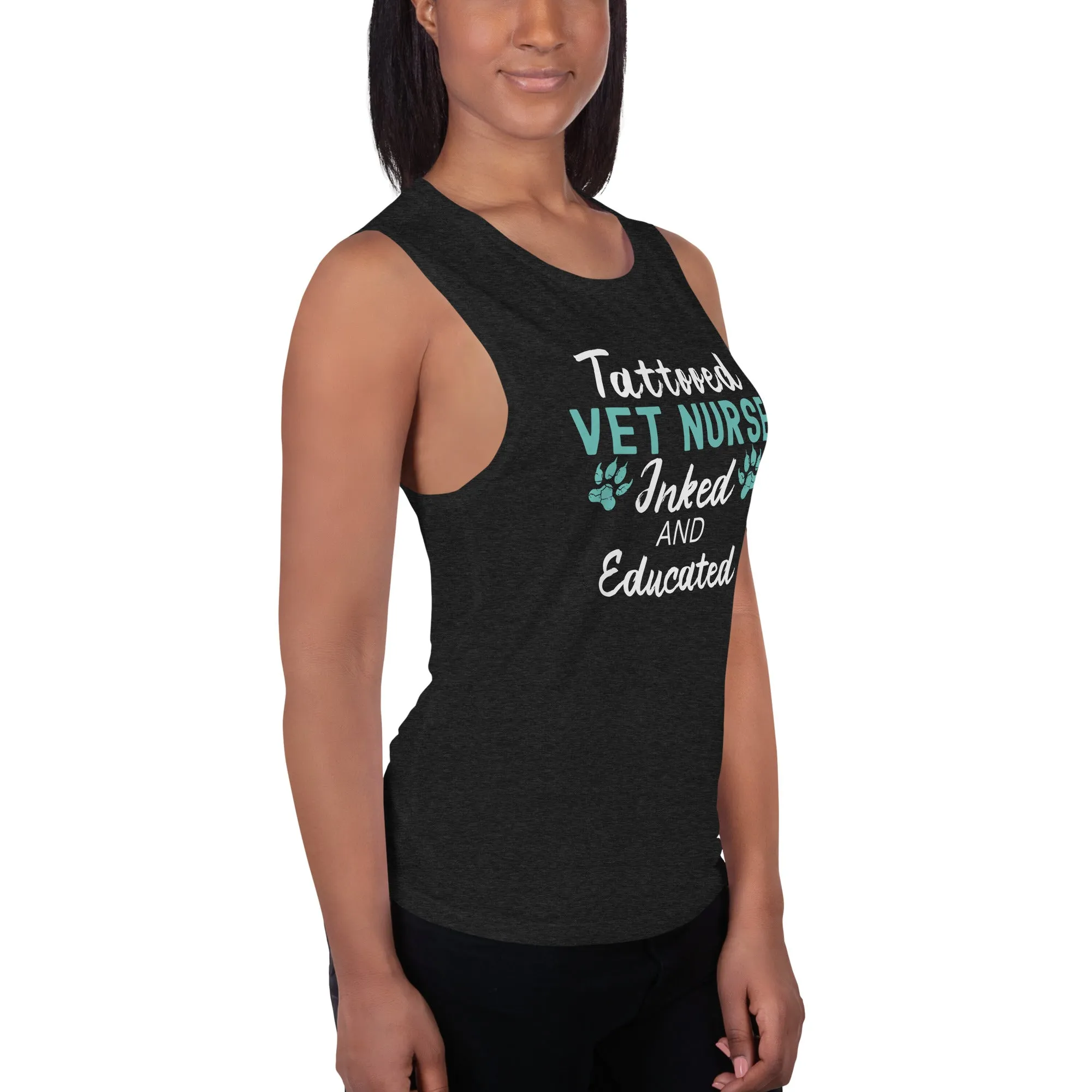Vet Nurse- Inked and Educated Women's Tank Top