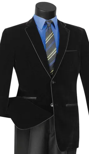 Vinci BS-02-BLK  Mens Sport Coat