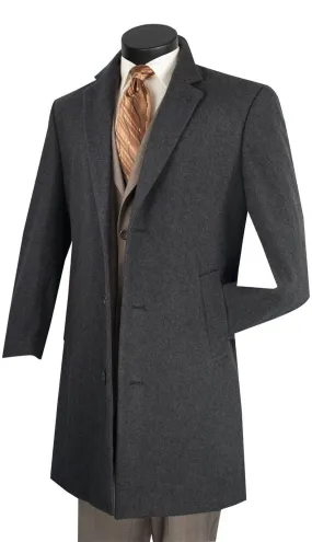 Vinci CL38-CHAR Mens Top Coat