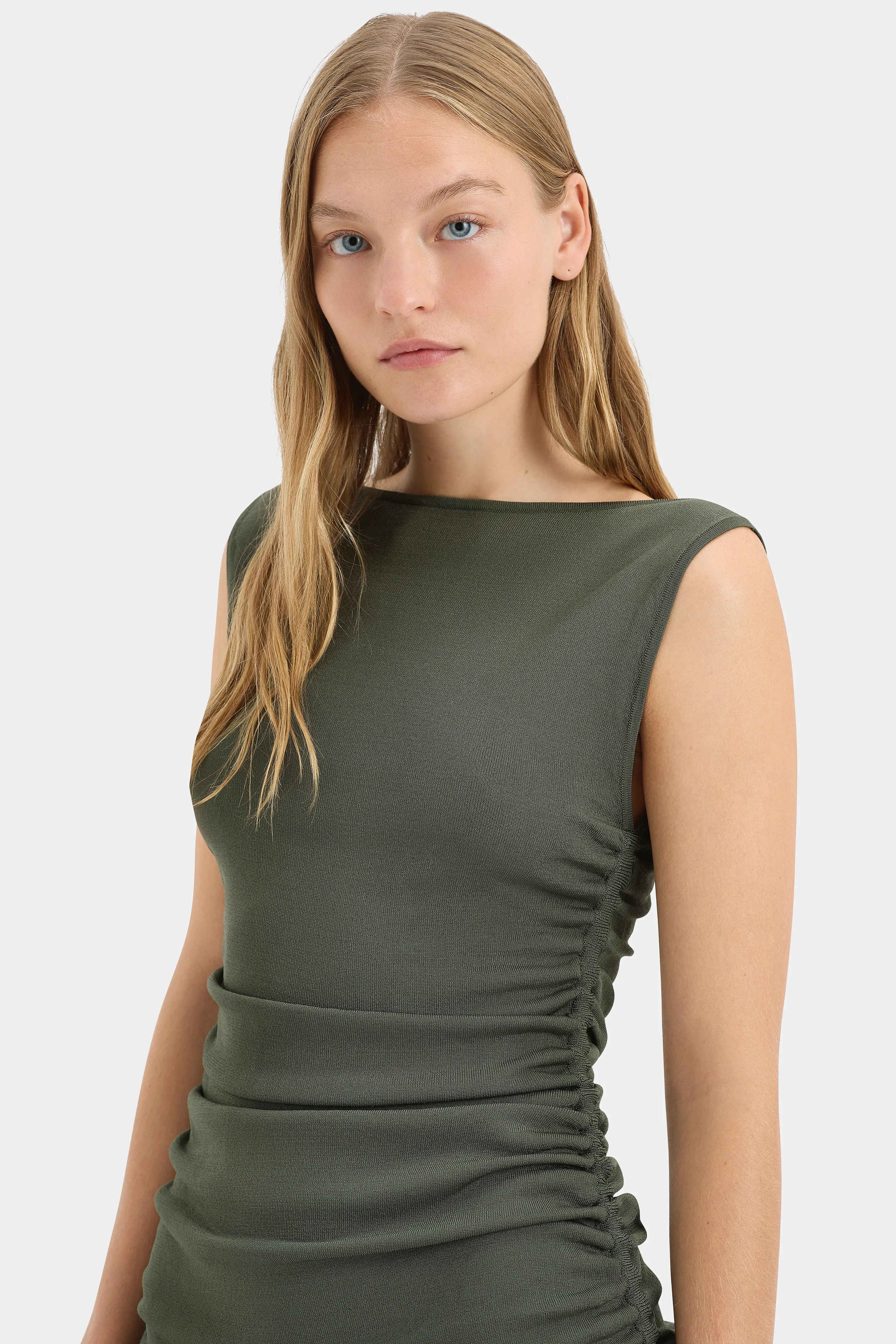 Yolanda Ruched Mini Dress